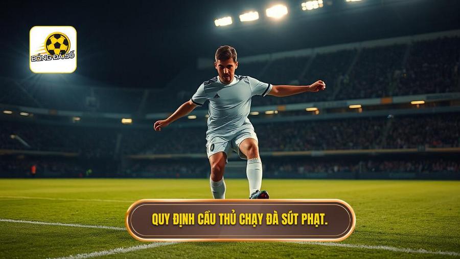 Cầu thủ sút phạt đền được phép làm gì trong quá trình chạy đà?