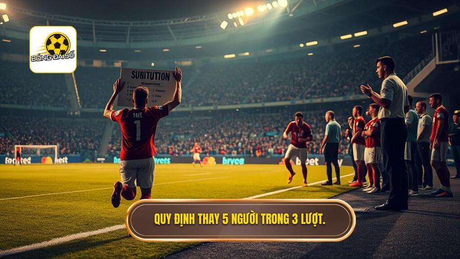 Chi tiết quy định vận hành Luật thay 5 người trong 3 lượt