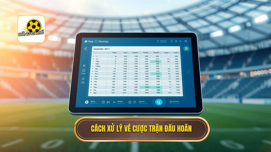 Cách xử lý vé cược trận đấu hoãn